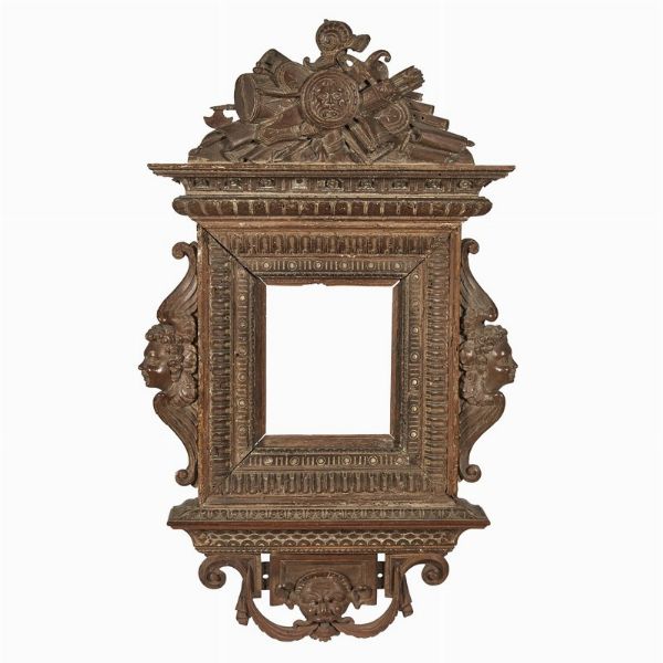 CORNICE A EDICOLA, FIRENZE, 1550 CIRCA  - Asta Arte � ricerca | Dipinti sculture e oggetti d'arte da una raccolta fiorentina  - Associazione Nazionale - Case d'Asta italiane