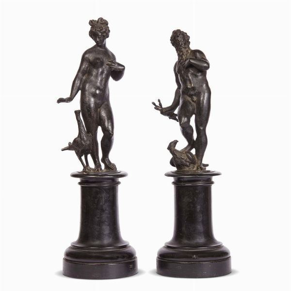 GIUNONE E ZEUS, BOTTEGA VENETA, FINE SECOLO XVI  - Asta Arte � ricerca | Dipinti sculture e oggetti d'arte da una raccolta fiorentina  - Associazione Nazionale - Case d'Asta italiane