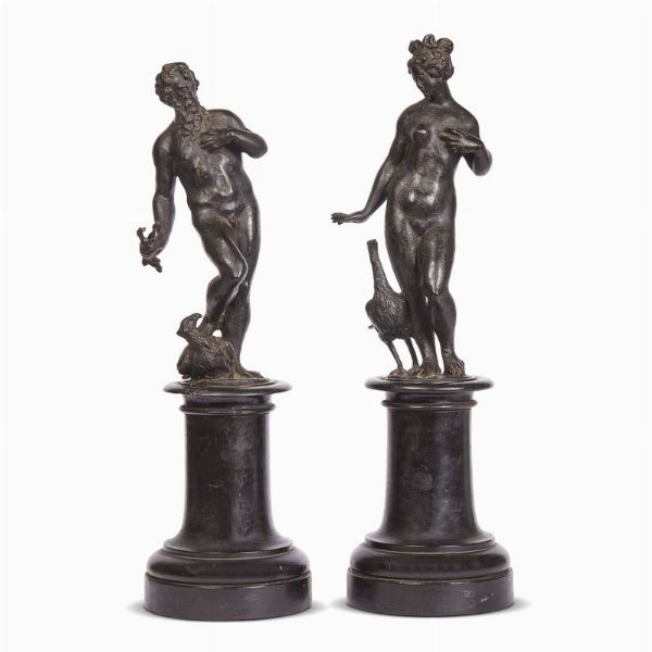 GIUNONE E ZEUS, BOTTEGA VENETA, FINE SECOLO XVI  - Asta Arte � ricerca | Dipinti sculture e oggetti d'arte da una raccolta fiorentina  - Associazione Nazionale - Case d'Asta italiane