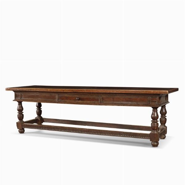 GRANDE TAVOLO, EMILIA, SECOLO XVII  - Asta Arte � ricerca | Dipinti sculture e oggetti d'arte da una raccolta fiorentina  - Associazione Nazionale - Case d'Asta italiane