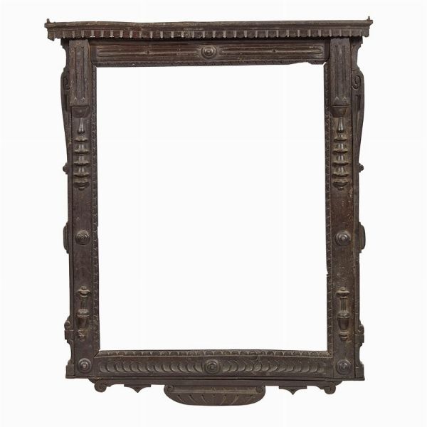 CORNICE AD EDICOLA, TOSCANA, MET&Agrave; SECOLO XVI  - Asta Arte � ricerca | Dipinti sculture e oggetti d'arte da una raccolta fiorentina  - Associazione Nazionale - Case d'Asta italiane