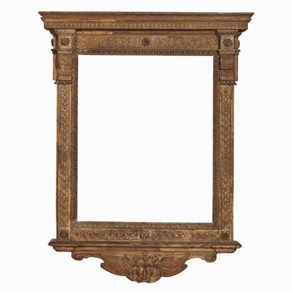 CORNICE AD EDICOLA, TOSCANA, PRIMA MET&Agrave; SECOLO XVI  - Asta Arte � ricerca | Dipinti sculture e oggetti d'arte da una raccolta fiorentina  - Associazione Nazionale - Case d'Asta italiane