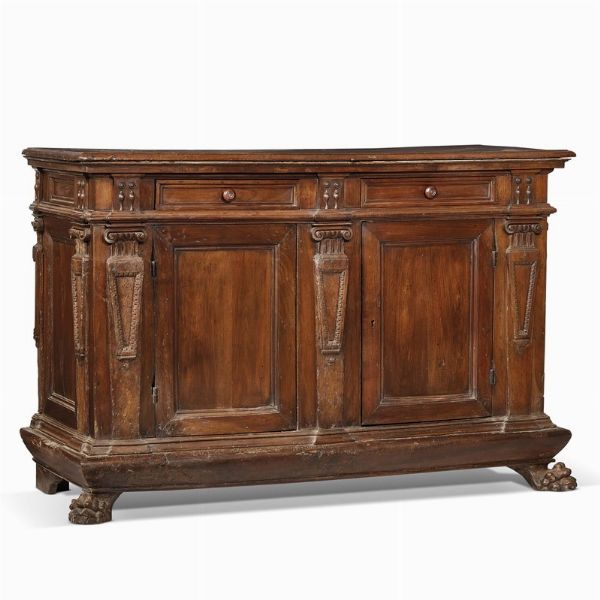 CREDENZA, TOSCANA, PRIMA MET� SECOLO XVI  - Asta Arte � ricerca | Dipinti sculture e oggetti d'arte da una raccolta fiorentina  - Associazione Nazionale - Case d'Asta italiane