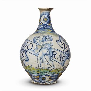BOTTIGLIA FARMACEUTICA, DERUTA, 1510-1520 CIRCA  - Asta Arte � ricerca | Dipinti sculture e oggetti d'arte da una raccolta fiorentina  - Associazione Nazionale - Case d'Asta italiane