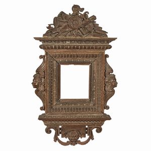 CORNICE A EDICOLA, FIRENZE, 1550 CIRCA  - Asta Arte � ricerca | Dipinti sculture e oggetti d'arte da una raccolta fiorentina  - Associazione Nazionale - Case d'Asta italiane