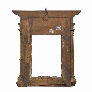 CORNICE DA SPECCHIO A EDICOLA, TOSCANA, 1510 CIRCA  - Asta Arte � ricerca | Dipinti sculture e oggetti d'arte da una raccolta fiorentina  - Associazione Nazionale - Case d'Asta italiane