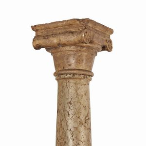 COPPIA DI COLONNE, ITALIA SETTENTRIONALE, FINE SECOLO XV  - Asta Arte � ricerca | Dipinti sculture e oggetti d'arte da una raccolta fiorentina  - Associazione Nazionale - Case d'Asta italiane