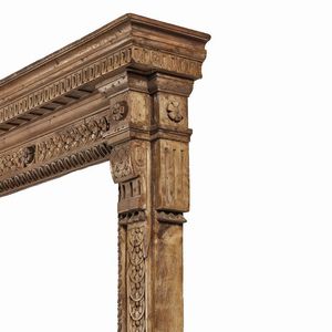 CORNICE AD EDICOLA, TOSCANA, PRIMA MET&Agrave; SECOLO XVI  - Asta Arte � ricerca | Dipinti sculture e oggetti d'arte da una raccolta fiorentina  - Associazione Nazionale - Case d'Asta italiane