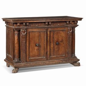CREDENZA, TOSCANA, FINE SECOLO XVI  - Asta Arte � ricerca | Dipinti sculture e oggetti d'arte da una raccolta fiorentina  - Associazione Nazionale - Case d'Asta italiane