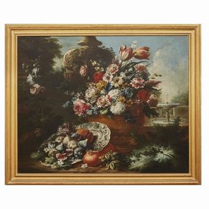 Gaspare Lopez detto Gasparo dei Fiori  - Asta Arte � ricerca | Dipinti sculture e oggetti d'arte da una raccolta fiorentina  - Associazione Nazionale - Case d'Asta italiane