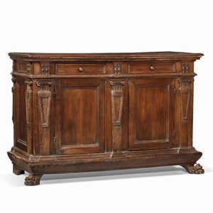CREDENZA, TOSCANA, PRIMA MET� SECOLO XVI  - Asta Arte � ricerca | Dipinti sculture e oggetti d'arte da una raccolta fiorentina  - Associazione Nazionale - Case d'Asta italiane