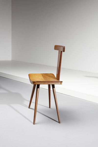 ALCHINI GIULIO (1926 - 1958) : Coppia di sedie  - Asta Asta 383 | DESIGN E ARTI DECORATIVE DEL NOVECENTO - FINE DESIGN Tradizionale - Associazione Nazionale - Case d'Asta italiane