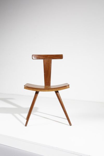 ALCHINI GIULIO (1926 - 1958) : Coppia di sedie  - Asta Asta 383 | DESIGN E ARTI DECORATIVE DEL NOVECENTO - FINE DESIGN Tradizionale - Associazione Nazionale - Case d'Asta italiane