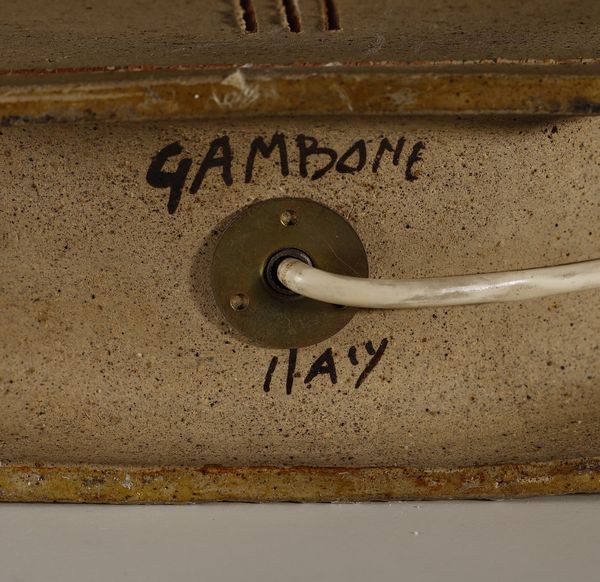 GAMBONE BRUNO (n. 1936) : Lampada da tavolo  - Asta Asta 383 | DESIGN E ARTI DECORATIVE DEL NOVECENTO - FINE DESIGN Tradizionale - Associazione Nazionale - Case d'Asta italiane