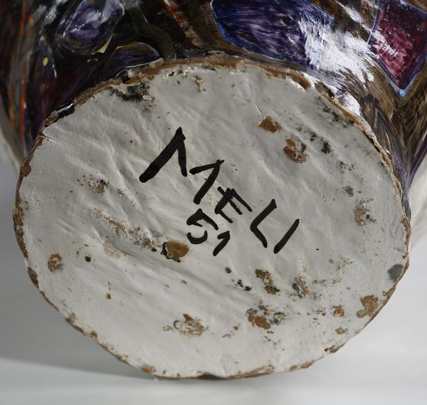 MELI SALVATORE (1929 - 2011) : Vaso scultura con ispirazione antropomorfa  - Asta Asta 383 | DESIGN E ARTI DECORATIVE DEL NOVECENTO - FINE DESIGN Tradizionale - Associazione Nazionale - Case d'Asta italiane