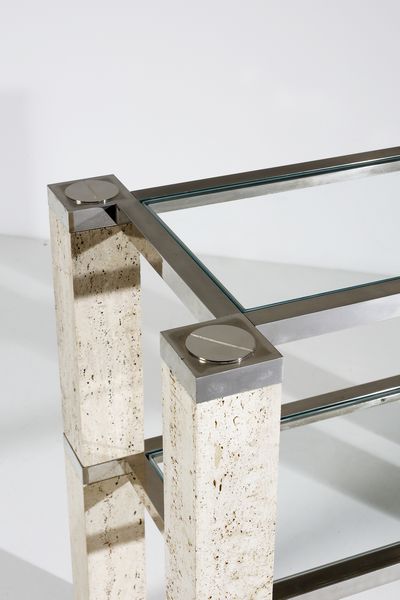 CATROUX FRANCOIS (n. 1968) : Coppia di consolle per Studio Angeletti, Roma  - Asta Asta 383 | DESIGN E ARTI DECORATIVE DEL NOVECENTO - FINE DESIGN Tradizionale - Associazione Nazionale - Case d'Asta italiane