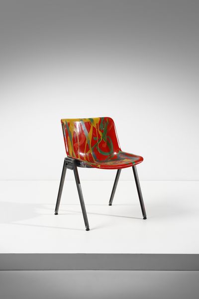 FIORONI GIOSETTA (n. 1932) : Sedia  - Asta Asta 383 | DESIGN E ARTI DECORATIVE DEL NOVECENTO - FINE DESIGN Tradizionale - Associazione Nazionale - Case d'Asta italiane