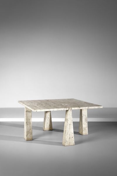 MANGIAROTTI ANGELO (1921 - 2012) : Tavolo serie Incas prodotto da Fucina per Skipper  - Asta Asta 383 | DESIGN E ARTI DECORATIVE DEL NOVECENTO - FINE DESIGN Tradizionale - Associazione Nazionale - Case d'Asta italiane