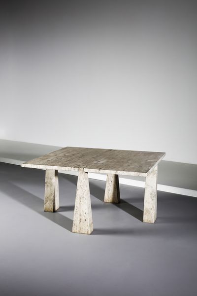 MANGIAROTTI ANGELO (1921 - 2012) : Tavolo serie Incas prodotto da Fucina per Skipper  - Asta Asta 383 | DESIGN E ARTI DECORATIVE DEL NOVECENTO - FINE DESIGN Tradizionale - Associazione Nazionale - Case d'Asta italiane