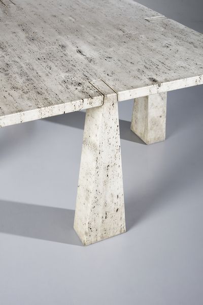 MANGIAROTTI ANGELO (1921 - 2012) : Tavolo serie Incas prodotto da Fucina per Skipper  - Asta Asta 383 | DESIGN E ARTI DECORATIVE DEL NOVECENTO - FINE DESIGN Tradizionale - Associazione Nazionale - Case d'Asta italiane