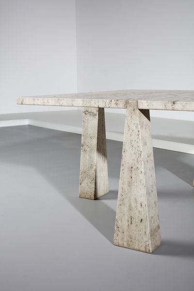 MANGIAROTTI ANGELO (1921 - 2012) : Tavolo serie Incas prodotto da Fucina per Skipper  - Asta Asta 383 | DESIGN E ARTI DECORATIVE DEL NOVECENTO - FINE DESIGN Tradizionale - Associazione Nazionale - Case d'Asta italiane