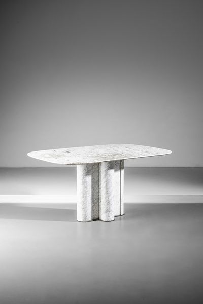 AULENTI GAE (1927 - 2012) : attribuito.Tavolo  - Asta Asta 383 | DESIGN E ARTI DECORATIVE DEL NOVECENTO - FINE DESIGN Tradizionale - Associazione Nazionale - Case d'Asta italiane