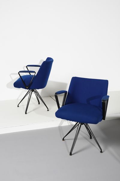 BORSANI OSVALDO (1911 - 1985) : Sei poltroncine P99 per Tecno  - Asta Asta 383 | DESIGN E ARTI DECORATIVE DEL NOVECENTO - FINE DESIGN Tradizionale - Associazione Nazionale - Case d'Asta italiane