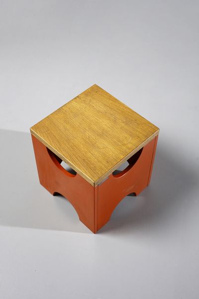 SOTTSASS ETTORE (1917 - 2007) : Coppia di sgabelli per Poltronova  - Asta Asta 383 | DESIGN E ARTI DECORATIVE DEL NOVECENTO - FINE DESIGN Tradizionale - Associazione Nazionale - Case d'Asta italiane