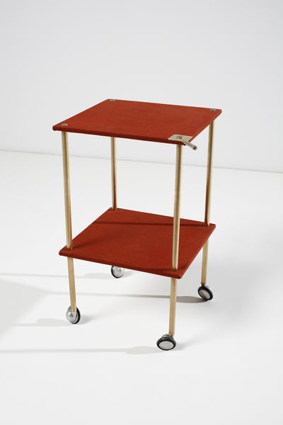 GARDELLA IGNAZIO (1905 - 1999) : Coppia di carrelli T9 per Azucena  - Asta Asta 383 | DESIGN E ARTI DECORATIVE DEL NOVECENTO - FINE DESIGN Tradizionale - Associazione Nazionale - Case d'Asta italiane