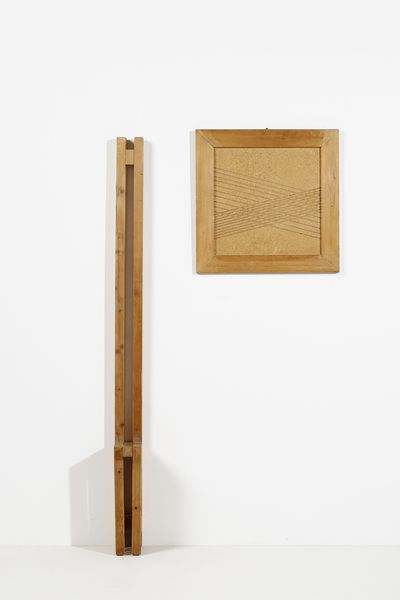 PALMA URANO (n. 1936) : Sedia e quadro scultura  - Asta Asta 383 | DESIGN E ARTI DECORATIVE DEL NOVECENTO - FINE DESIGN Tradizionale - Associazione Nazionale - Case d'Asta italiane