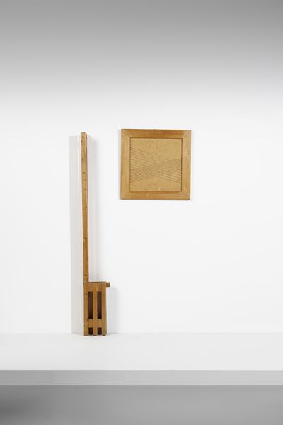 PALMA URANO (n. 1936) : Sedia e quadro scultura  - Asta Asta 383 | DESIGN E ARTI DECORATIVE DEL NOVECENTO - FINE DESIGN Tradizionale - Associazione Nazionale - Case d'Asta italiane