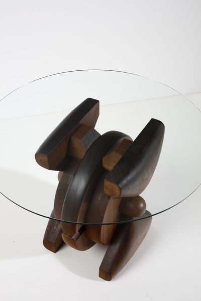 CASCELLA ANDREA (1919 - 1990) : Tavolino da salotto Legame come metamorfosi  - Asta Asta 383 | DESIGN E ARTI DECORATIVE DEL NOVECENTO - FINE DESIGN Tradizionale - Associazione Nazionale - Case d'Asta italiane