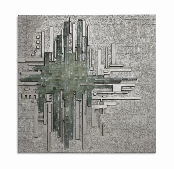 POLI ALBANO (n. 1935) : Pannello scuoltoreo luminoso Rottura Spaziale  per Poliarte Verona  - Asta Asta 383 | DESIGN E ARTI DECORATIVE DEL NOVECENTO - FINE DESIGN Tradizionale - Associazione Nazionale - Case d'Asta italiane