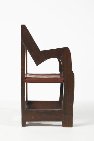 BUCCI ANSELMO (1887 - 1955) : Poltrona del salone da pranzo della nave California  - Asta Asta 383 | DESIGN E ARTI DECORATIVE DEL NOVECENTO - FINE DESIGN Tradizionale - Associazione Nazionale - Case d'Asta italiane