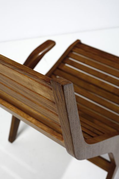 ROMANO AUGUSTO : attribuito. Poltrona a sdraio  - Asta Asta 383 | DESIGN E ARTI DECORATIVE DEL NOVECENTO - FINE DESIGN Tradizionale - Associazione Nazionale - Case d'Asta italiane