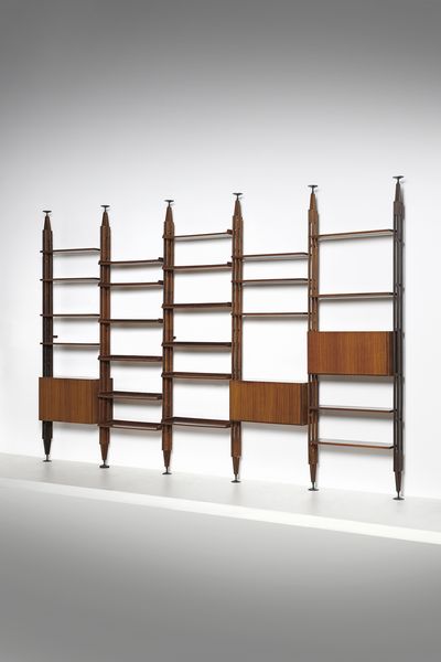 ALBINI FRANCO (1905 - 1977) : Libreria LB7  per Poggi  - Asta Asta 383 | DESIGN E ARTI DECORATIVE DEL NOVECENTO - FINE DESIGN Tradizionale - Associazione Nazionale - Case d'Asta italiane