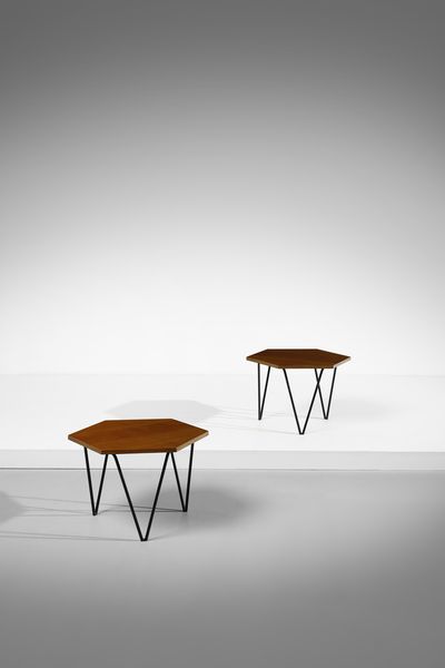 PONTI GIO (1891 - 1979) : Coppia di tavolini per ISA  - Asta Asta 383 | DESIGN E ARTI DECORATIVE DEL NOVECENTO - FINE DESIGN Tradizionale - Associazione Nazionale - Case d'Asta italiane