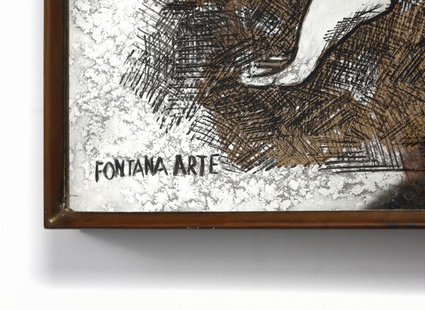 RUSSIAN GIANNI (1922 - 1962) : Tre specchiere raffiguranti le Tre grazie per Fontana Arte  - Asta Asta 383 | DESIGN E ARTI DECORATIVE DEL NOVECENTO - FINE DESIGN Tradizionale - Associazione Nazionale - Case d'Asta italiane