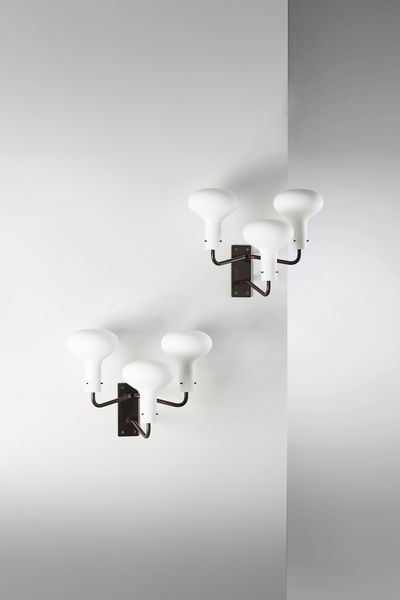 GARDELLA IGNAZIO (1905 - 1999) : Coppia di lampade da parete LP12 per Azucena  - Asta Asta 383 | DESIGN E ARTI DECORATIVE DEL NOVECENTO - FINE DESIGN Tradizionale - Associazione Nazionale - Case d'Asta italiane
