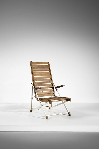 GARDELLA IGNAZIO (1905 - 1999) : Poltrona a sdraio per Azucena  - Asta Asta 383 | DESIGN E ARTI DECORATIVE DEL NOVECENTO - FINE DESIGN Tradizionale - Associazione Nazionale - Case d'Asta italiane