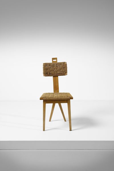 BONET ANTONIO (1913 - 1989) : attribuito. Sedia  - Asta Asta 383 | DESIGN E ARTI DECORATIVE DEL NOVECENTO - FINE DESIGN Tradizionale - Associazione Nazionale - Case d'Asta italiane