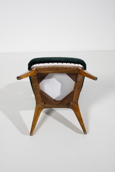 MOREZ RUGGERO FARINA : Coppia di poltroncine  - Asta Asta 383 | DESIGN E ARTI DECORATIVE DEL NOVECENTO - FINE DESIGN Tradizionale - Associazione Nazionale - Case d'Asta italiane