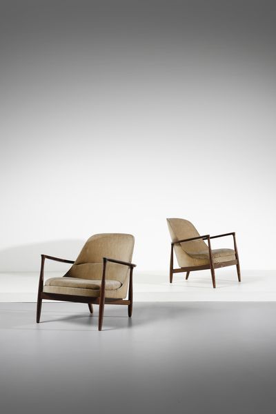 IB KOFOD-LARSEN : Coppia di poltrone Elizabeth per Christensen & Larsen  - Asta Asta 383 | DESIGN E ARTI DECORATIVE DEL NOVECENTO - FINE DESIGN Tradizionale - Associazione Nazionale - Case d'Asta italiane