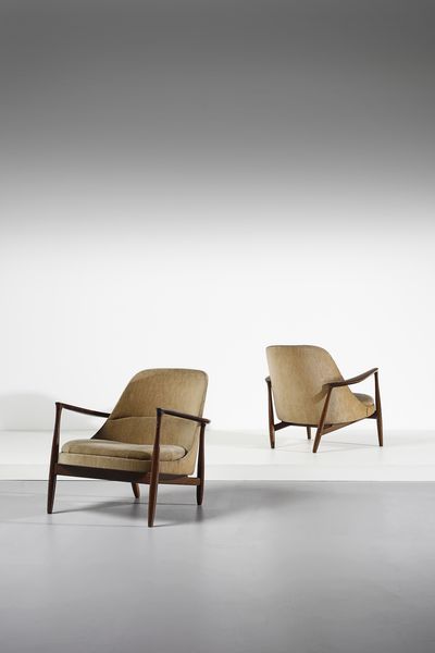 IB KOFOD-LARSEN : Coppia di poltrone Elizabeth per Christensen & Larsen  - Asta Asta 383 | DESIGN E ARTI DECORATIVE DEL NOVECENTO - FINE DESIGN Tradizionale - Associazione Nazionale - Case d'Asta italiane