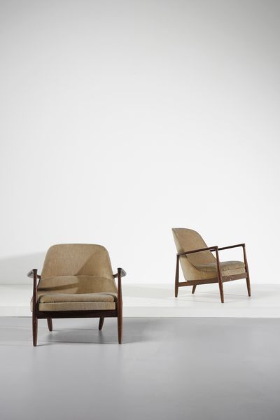 IB KOFOD-LARSEN : Coppia di poltrone Elizabeth per Christensen & Larsen  - Asta Asta 383 | DESIGN E ARTI DECORATIVE DEL NOVECENTO - FINE DESIGN Tradizionale - Associazione Nazionale - Case d'Asta italiane