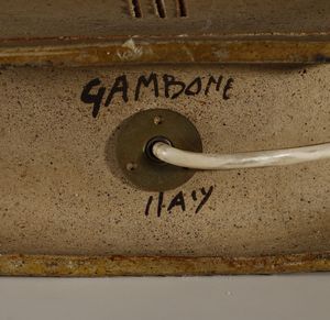 GAMBONE BRUNO (n. 1936) : Lampada da tavolo  - Asta Asta 383 | DESIGN E ARTI DECORATIVE DEL NOVECENTO - FINE DESIGN Tradizionale - Associazione Nazionale - Case d'Asta italiane