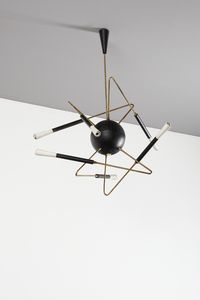 STILNOVO : Lampada a sospensione Ragno  - Asta Asta 383 | DESIGN E ARTI DECORATIVE DEL NOVECENTO - FINE DESIGN Tradizionale - Associazione Nazionale - Case d'Asta italiane