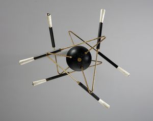 STILNOVO : Lampada a sospensione Ragno  - Asta Asta 383 | DESIGN E ARTI DECORATIVE DEL NOVECENTO - FINE DESIGN Tradizionale - Associazione Nazionale - Case d'Asta italiane