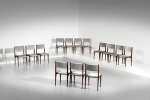 DE CARLI CARLO (1910 - 1999) - Quattordici sedie 693  per Figli di Amedeo Cassina, Meda