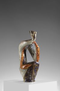 MELI SALVATORE (1929 - 2011) - Vaso scultura con ispirazione antropomorfa